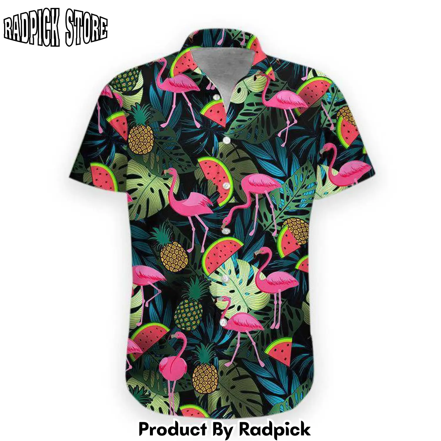 Radpick 3d flamingo hawaii shirt pgn rp292817